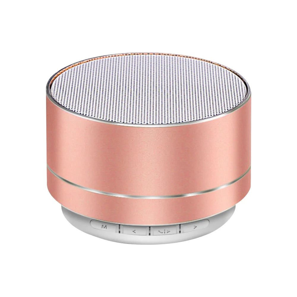 Altavoces inalámbricos Bluetooth A10 para exteriores, subwoofer, minialtavoz portátil de aleación de aluminio para música, tarjeta TF/SD, radio, caja de sonido