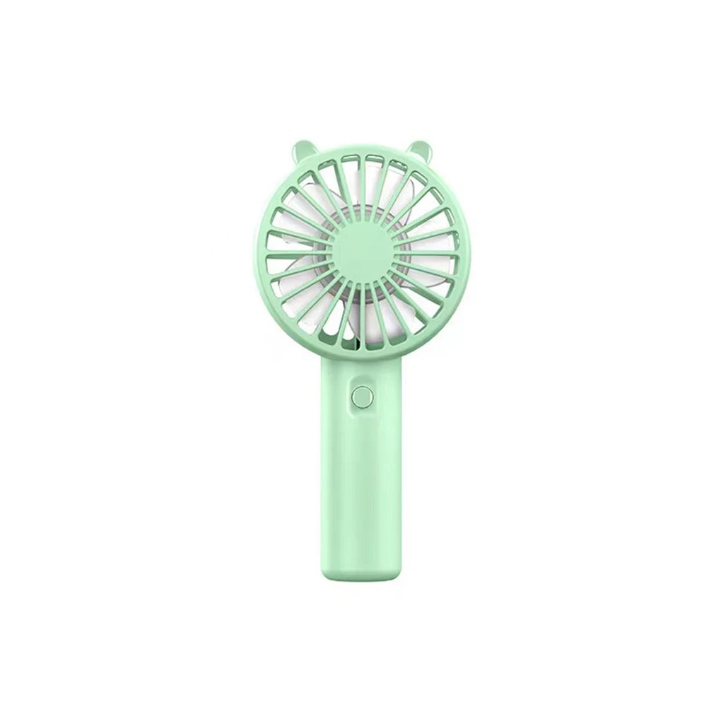 Ventilador portátil recargable por USB, ventilador de escritorio con base, pequeño ventilador de maquillaje para pestañas, para mujeres y niñas, para exteriores, oficina, color blanco