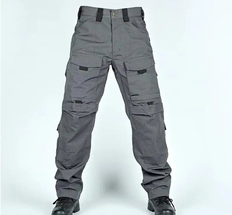 Tactical Cargo Pants Mens Multi-Pockets Wear-resistant Military Trousers Outdoor Training Hiking Fishing Casual Loose Pants Male