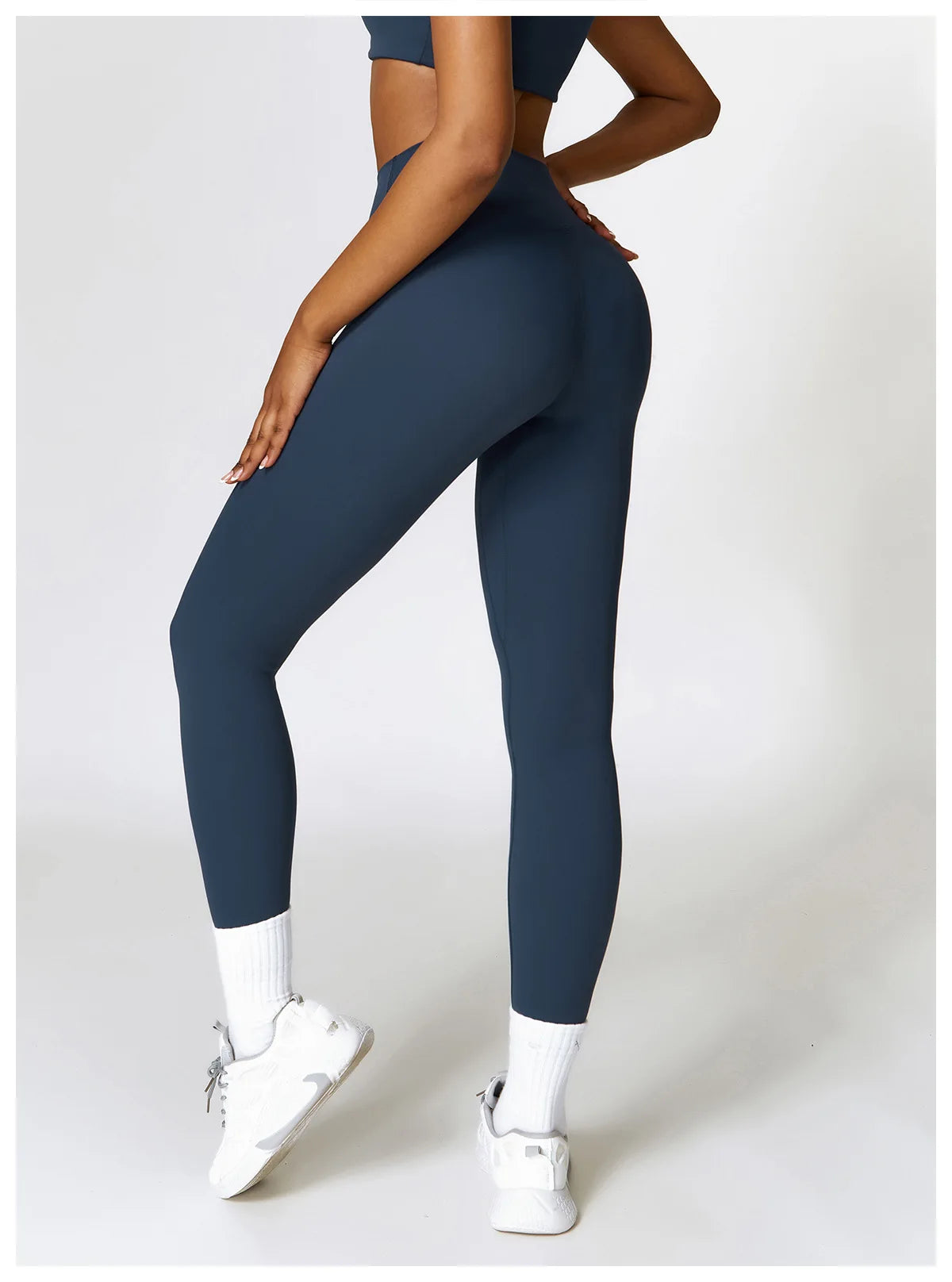 2PCS Seamless Yoga Set Women Workout Set Sportswear Gym Clothing Fitness Long Sleeve Crop Top High Waist Leggings Sports Suits
