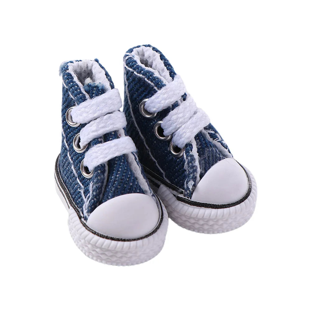 Accesorios para muñecas, zapatillas de 3,5 cm, minizapatos para niños, zapatos Blyth, zapatos de lona para muñecas, zapatos para muñecas BJD.
