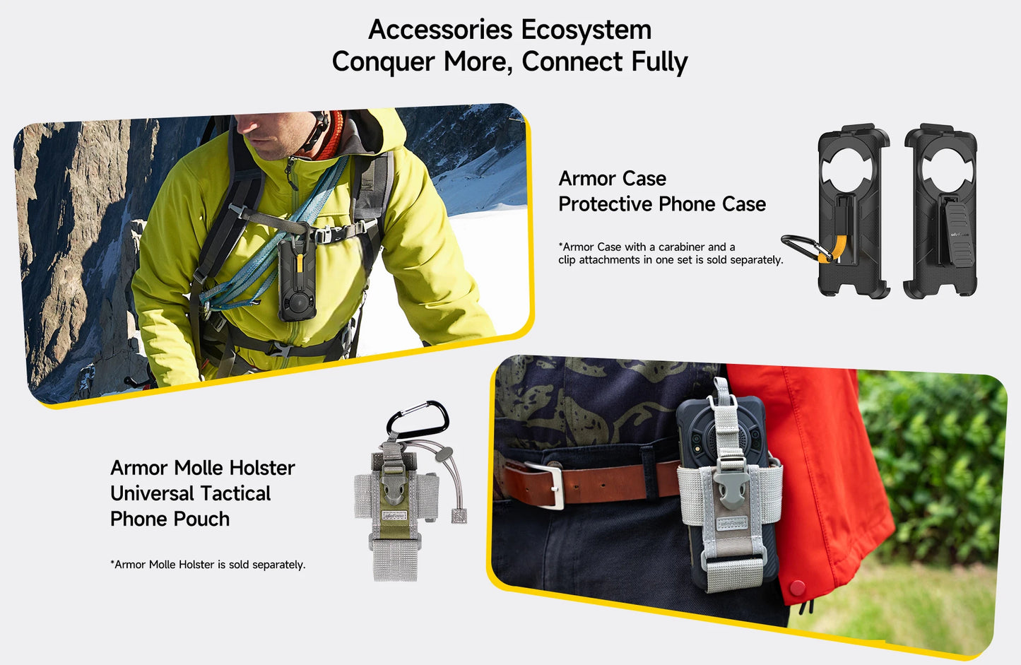 【Estreno mundial】Ulefone RugKing 4G Teléfono resistente Android 15 Hasta 16GB+256GB Smartphone resistente al agua 9600mAh NFC Versión global