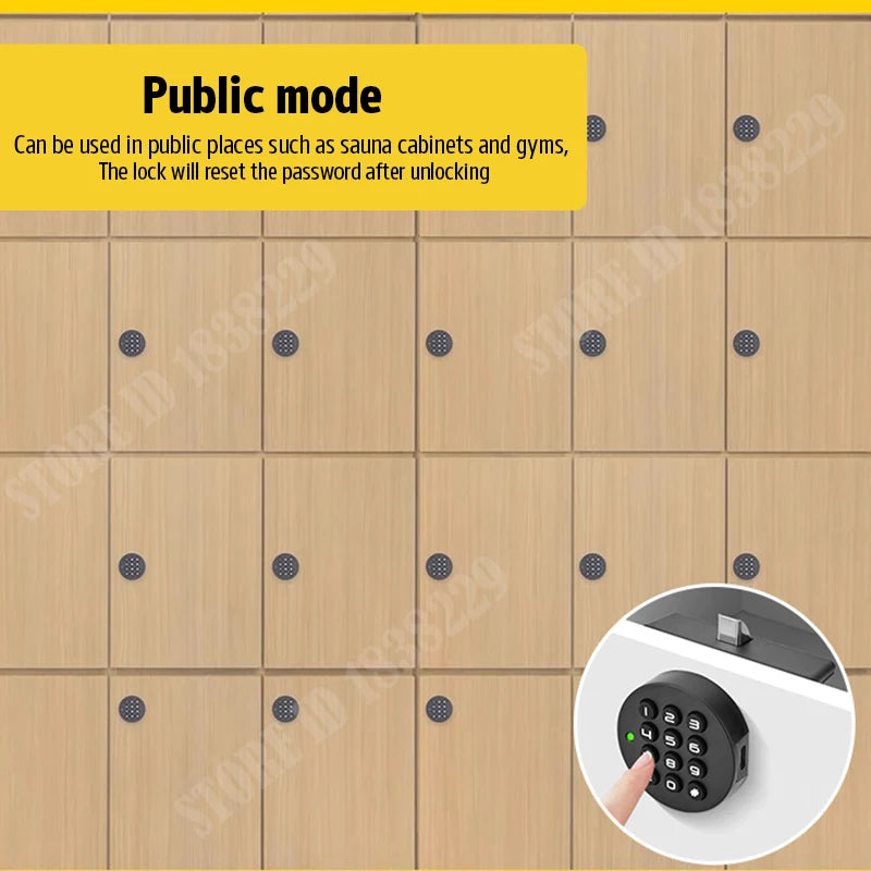 Cerraduras de seguridad KAK con contraseña para gabinetes, cerradura de puerta sin llave, cerradura de código de combinación para cajones, cerradura de taquilla de gimnasio, cerradura electrónica para muebles