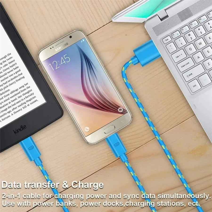 Cable micro USB Olaf de carga rápida USB A a micro USB, cable de datos para cargador de teléfono móvil Samsung, Huawei y Xiaomi (0,5 m-3 m)
