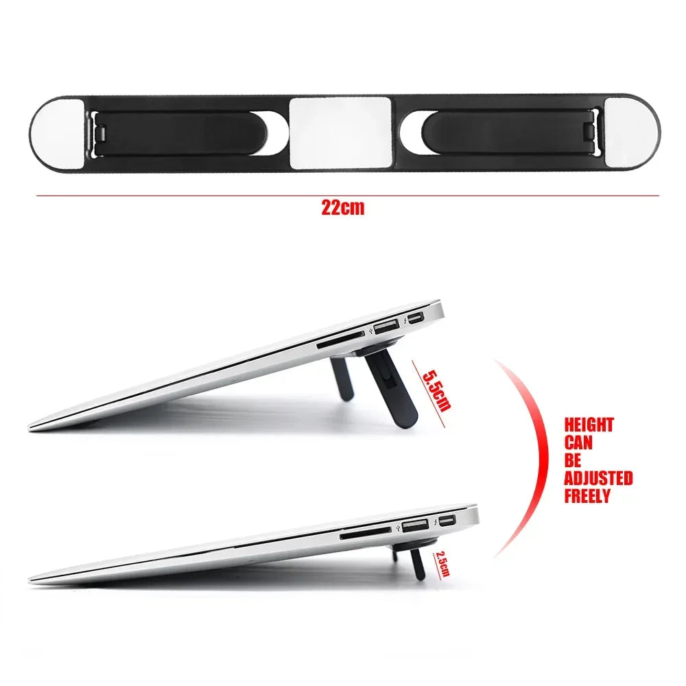 Soporte elevador universal para portátil, compatible con MacBook Pro de 13 a 15 pulgadas, Lenovo, Samsung, almohadilla de refrigeración, soporte invisible para portátil.