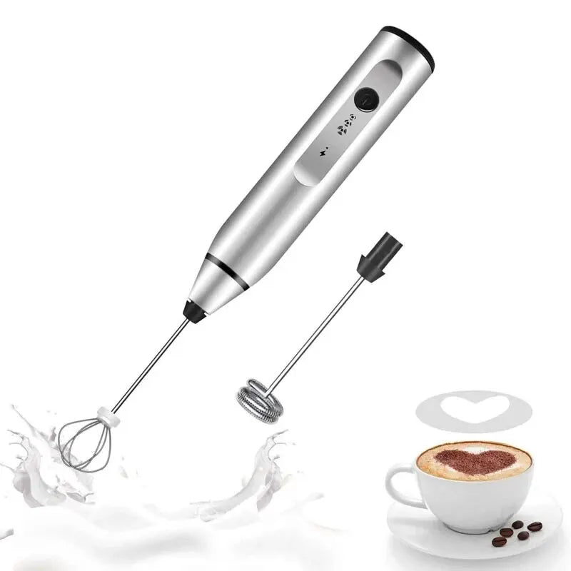 Espumador de leche eléctrico portátil, licuadora de mano, minicafetera USB, batidora, batidora de crema para capuchino, batidora de huevos, licuadora de alimentos