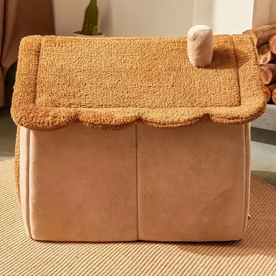 Caseta plegable para mascotas, extraíble y lavable, para esconderse, para cachorros, sofá, cama para perros pequeños y gatos medianos.
