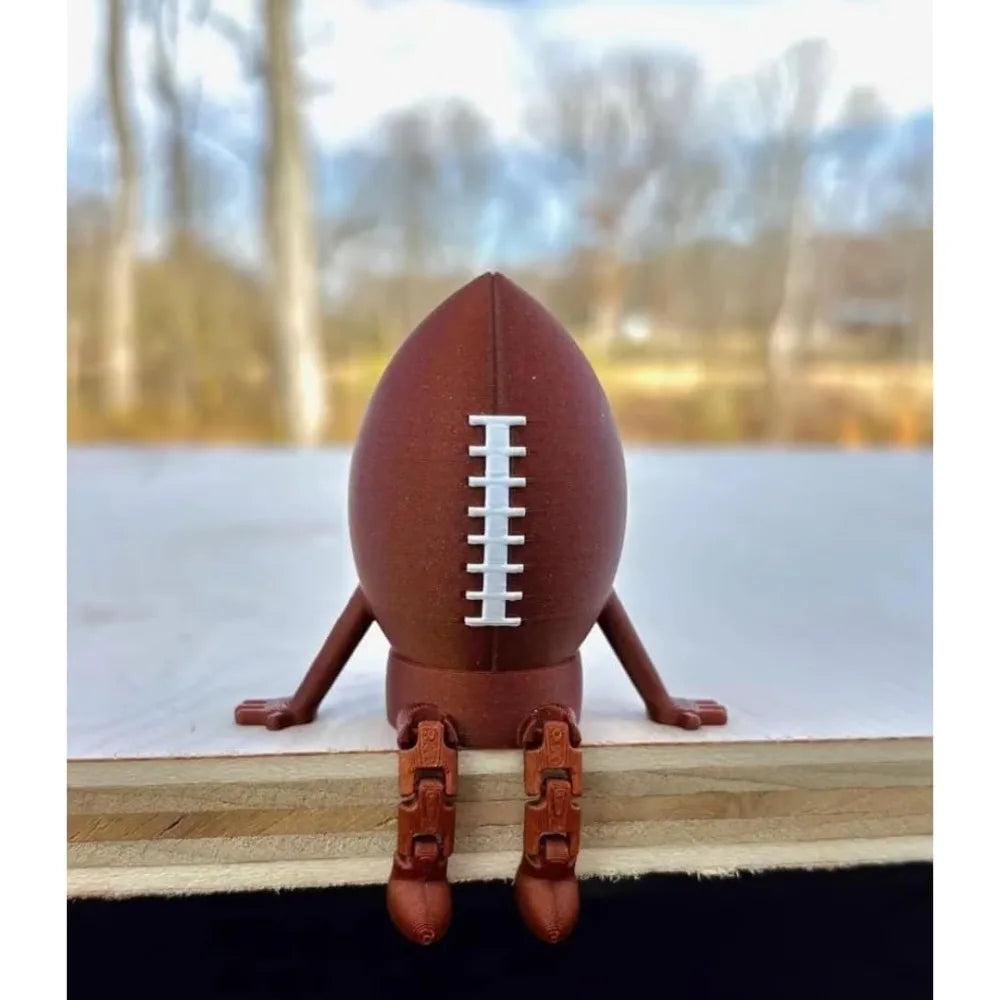 Figura de balón deportivo en miniatura de baloncesto, fútbol, béisbol y voleibol con patas articuladas, minidecoración para estanterías y escritorios.