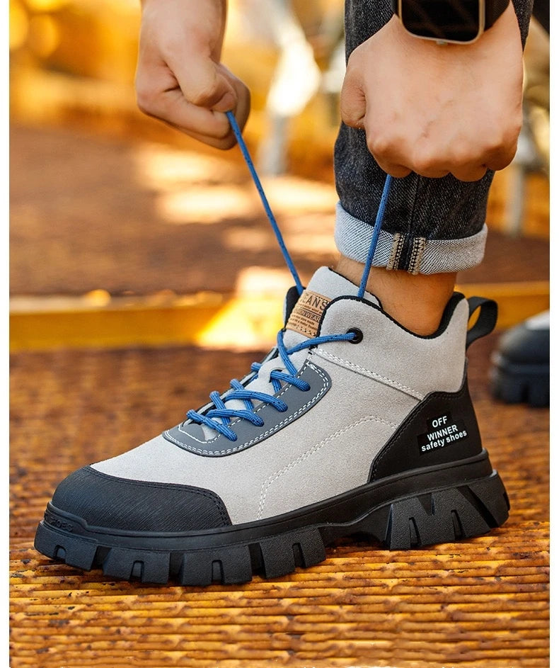 Zapatos de seguridad para electricistas, aislantes de 6 kV, antiaplastamiento y antiperforación, calzado de seguridad para hombres, para obras de construcción, zapatos de algodón.