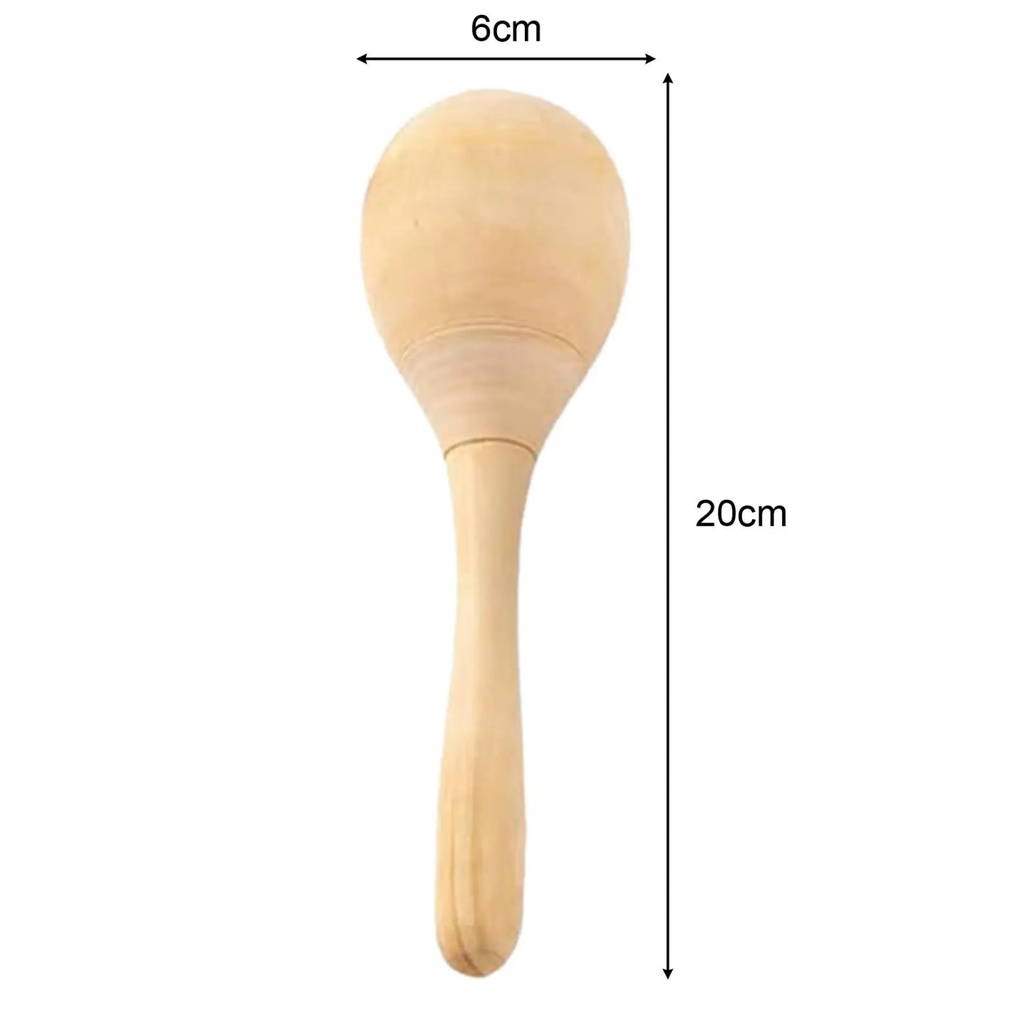 8 maracas de madera para niños y adultos, hechas a mano, con sonido claro. Mini maracas pintadas a mano, juguetes artesanales, decoración.