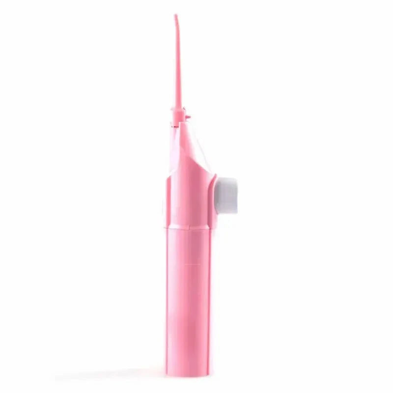Irrigador bucal de alta presión para el hogar, portátil, con agua limpia, hilo dental, palillo de dientes manual de alta presión (2024)