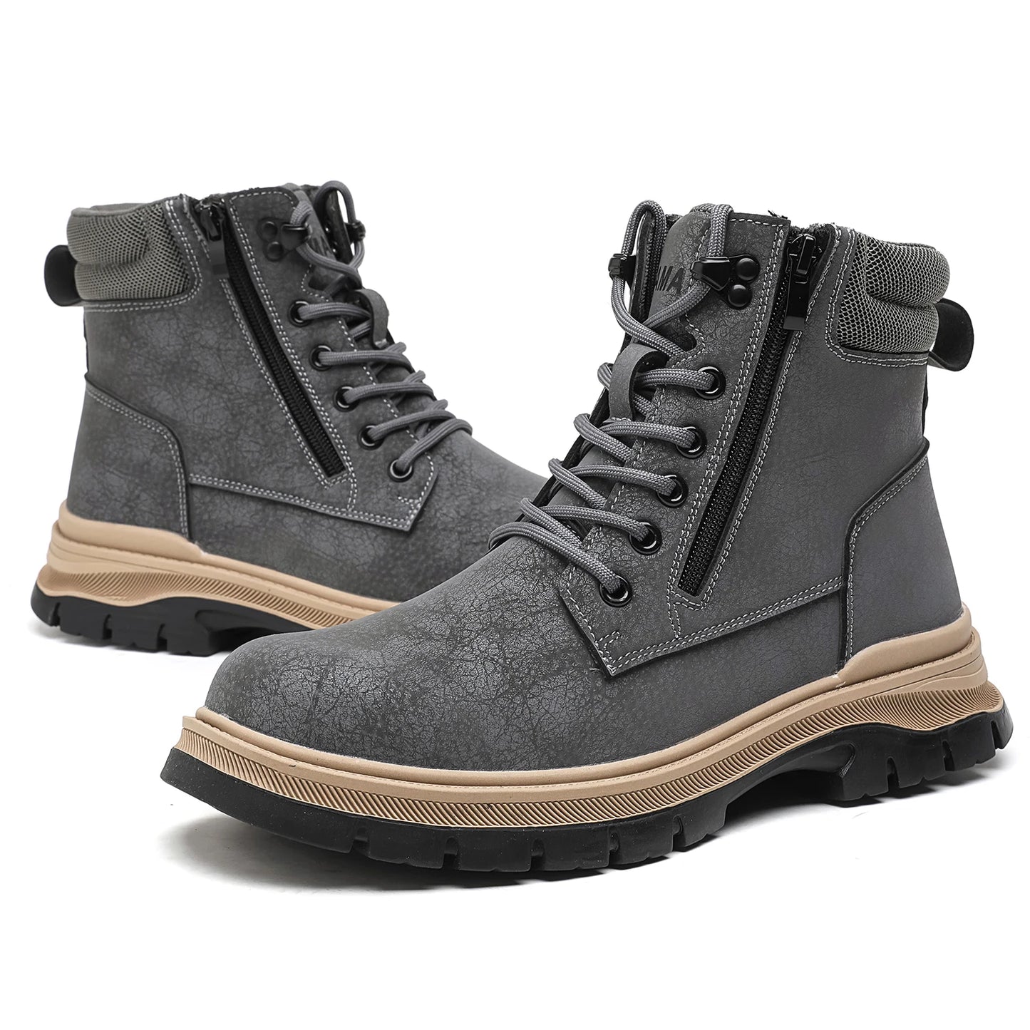 2024 New Safety Shoes Men Anti-smash Anti Puncture Work Shoes Anti Slip Indestructible Shoes Protective Sneakers Men Boots