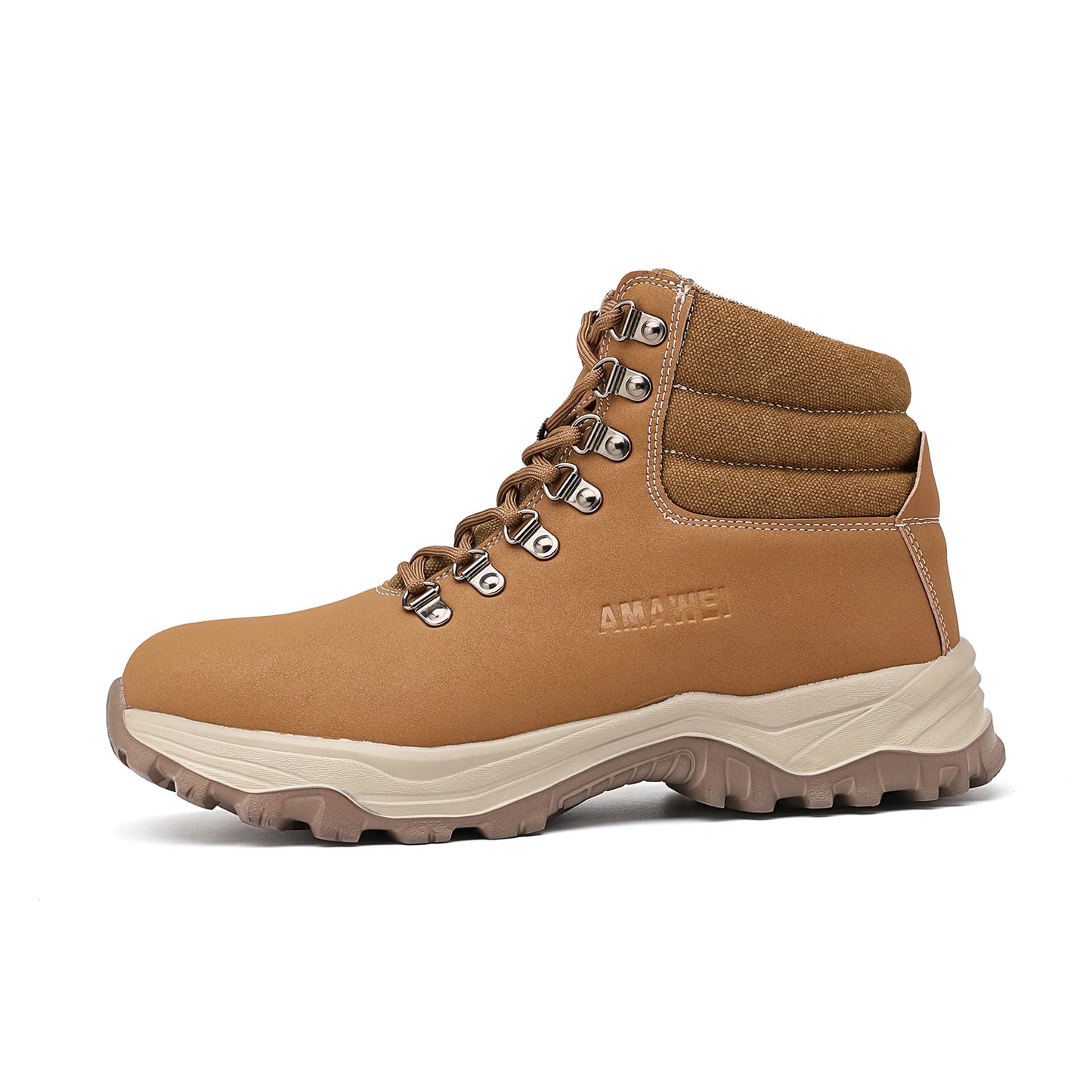 Anti-Smash Steel Toe Work Boots Mens Protection Shoes Breathable Non-Slip Anti-Puncture Construction Work Shoes Hiking Boots