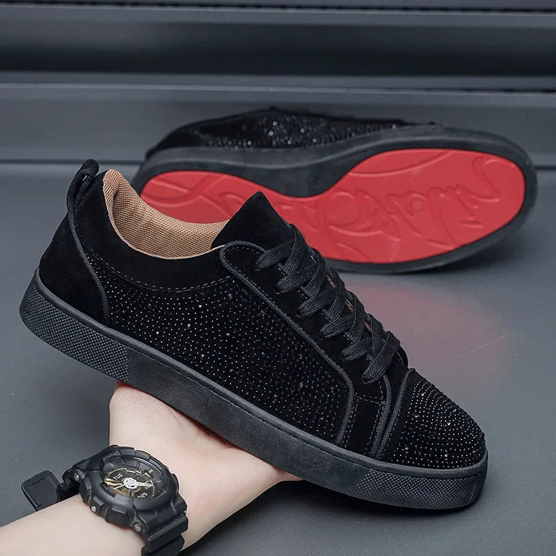 Zapatos casuales para hombre, zapatos deportivos de moda, suela de goma transpirable, calzado de verano, estilo juvenil de Hong Kong.
