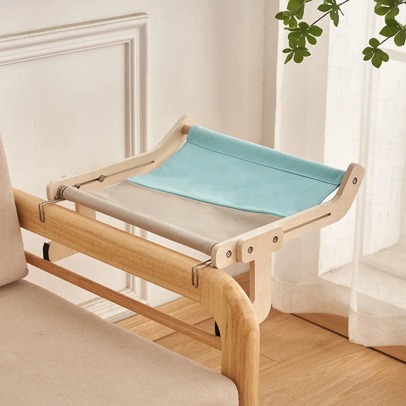 Cama colgante para gatos, hamaca para ventana, sofá, muebles para el hogar, para interiores, lavable, asiento extraíble, cama de madera para dormir, percha con estantes