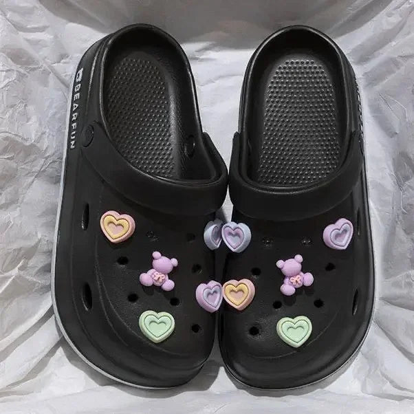 Zapatos de verano para mujer, antideslizantes, con dibujos animados, suela gruesa y suave de EVA, ¡oferta de temporada!