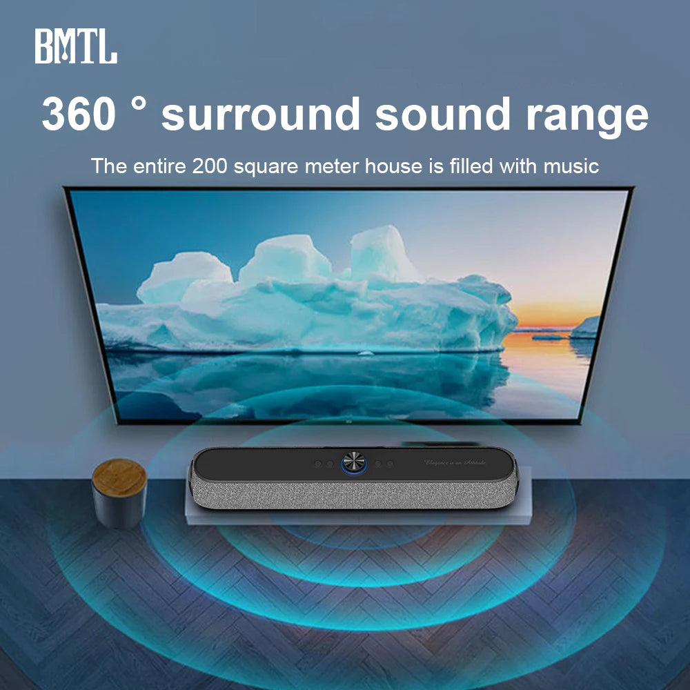XDOBO Elegance Bar - Altavoz portátil Bluetooth de 18 W, subwoofer inalámbrico envolvente TWS, caja de sonido para cine en casa, juegos, TV, centro de música