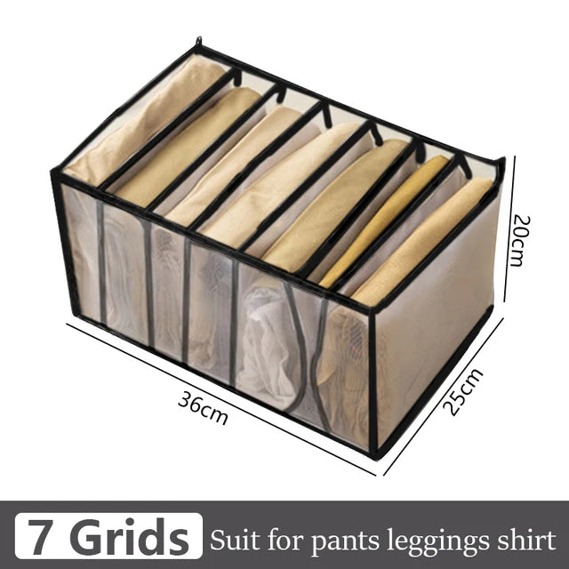 Caja de almacenamiento para organizar jeans, organizador de armario, sistema de organización de ropa, organizador de cajones, armario, organizador de almacenamiento de pantalones