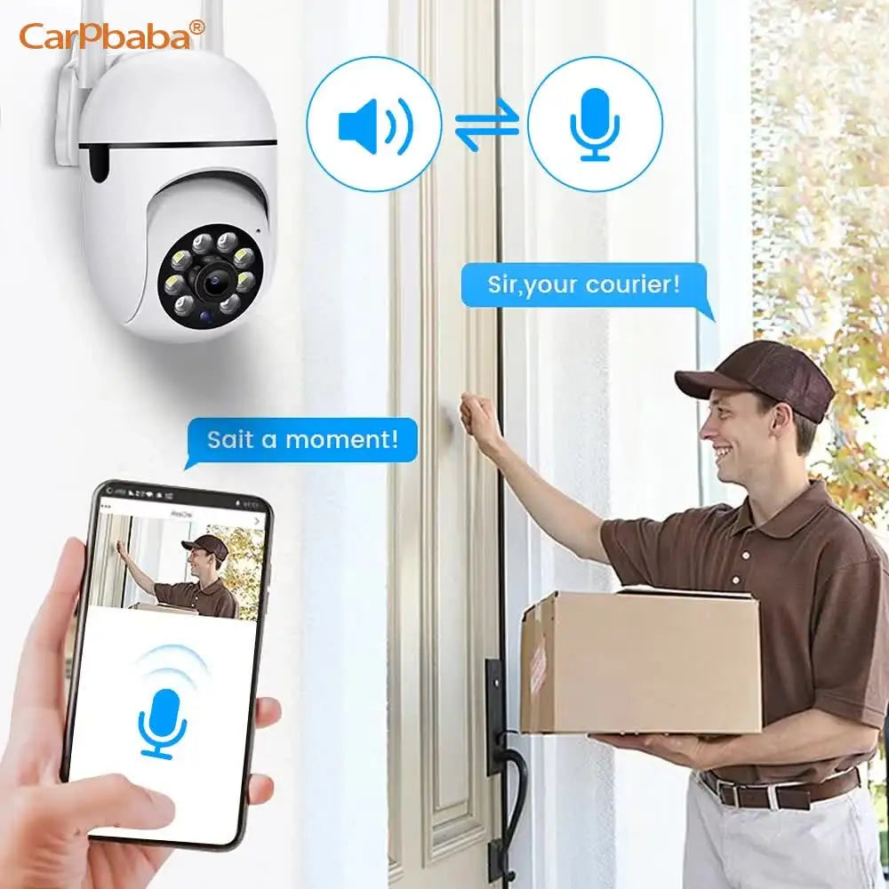 Cámara IP inteligente iCam365 para exteriores, seguridad para el hogar, vigilancia CCTV con WIFI, visión nocturna a color, audio bidireccional HD inalámbrico 1080P