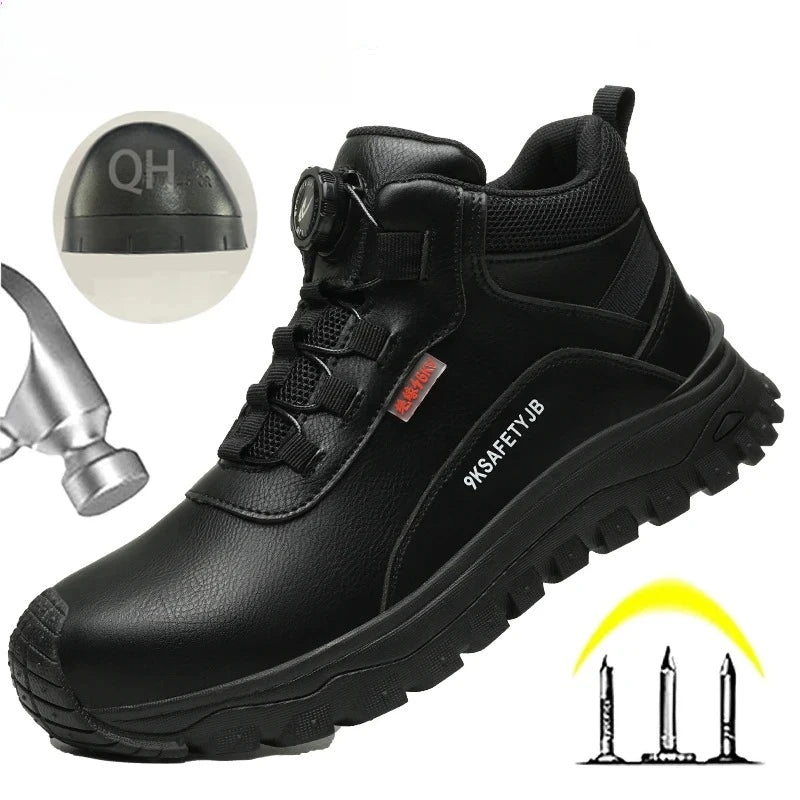 Zapatos de seguridad de 6 kV para hombre, modernos, con aislamiento, impermeables, antideslizantes, cómodos y transpirables.