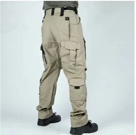 Tactical Cargo Pants Mens Multi-Pockets Wear-resistant Military Trousers Outdoor Training Hiking Fishing Casual Loose Pants Male
