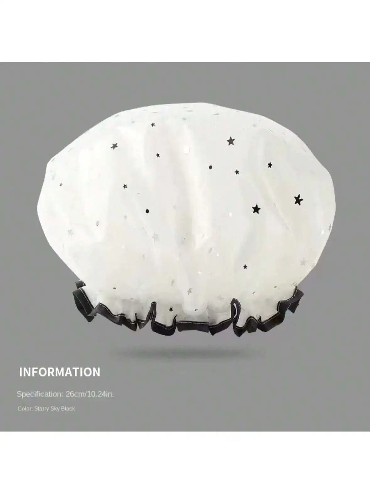 Gorro de ducha impermeable de doble capa para cabello largo, corto y rizado. Reutilizable e ideal para mujeres y niñas.