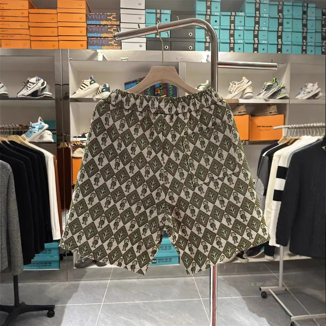 Pantalones cortos de playa holgados de moda de verano para hombre, pantalones casuales de cinco cuartos, cómodos, transpirables, ligeros, de secado rápido