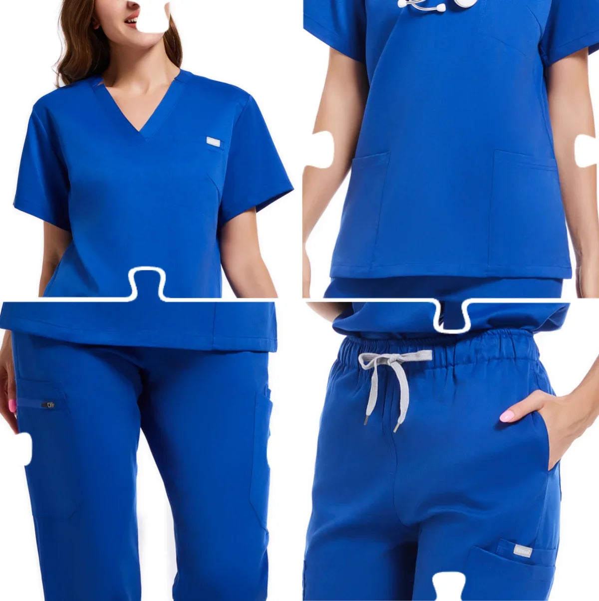 Uniformes de salón de belleza, uniformes de spa de manga corta para mujer, uniformes de dentista, enfermeras, uniformes médicos, ropa de trabajo