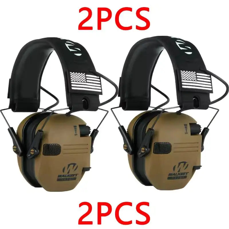 Los protectores auditivos para caza y tiro al aire libre reducen activamente el ruido para proteger la audición y entrenan los auriculares tácticos para fortalecer la voz humana.