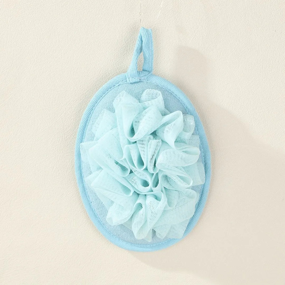 Bola de lufa para baño, bola de ducha, bola de gel de ducha, toalla de flores para masajes, exfoliante corporal para ducha, bañera, etc.