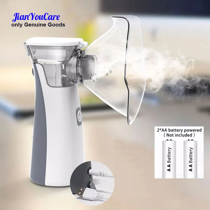 Nebulizador silencioso portátil médico, miniinhalador de mano para niños, atomizador para adultos, nebulizador de malla, nebulizadores para asma.
