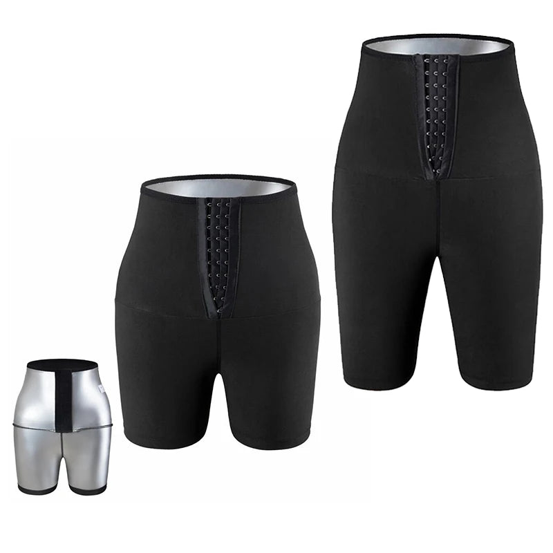 Pantalones moldeadores para mujer, faja reductora, efecto sauna de sudoración intensa, pantalones adelgazantes, control de abdomen, ropa moldeadora, leggings deportivos para gimnasio, pantalones cortos de fitness.