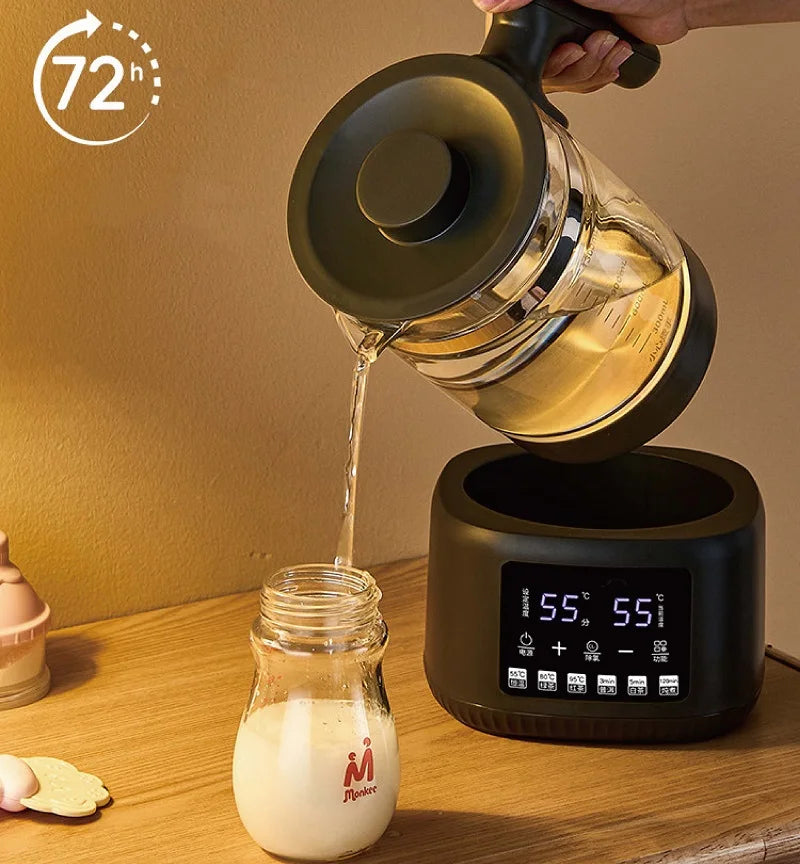 Tetera eléctrica multifuncional de 1,3 l con regulador de temperatura constante para leche, vaporizador y oficina, 220 V