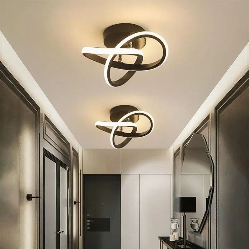 Lámparas de techo LED para pasillo, modernas y minimalistas, para sala de estar, balcón, entrada, escalera, decoración del hogar, accesorios LED brillantes.