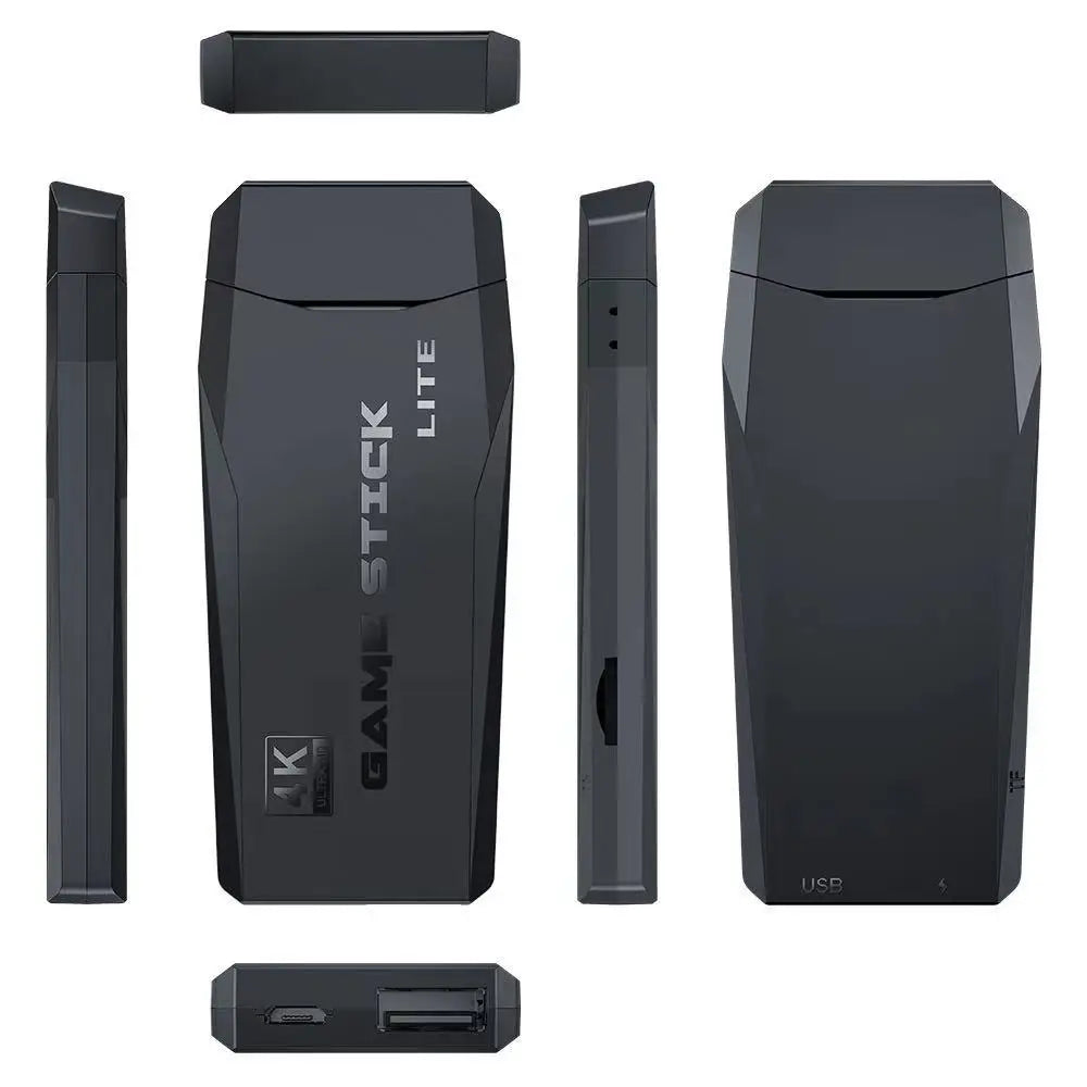 Consola de videojuegos 2.4G con doble mando inalámbrico, 4K, 10.000 juegos, 64 juegos retro de 32 GB para PS1/GBA, regalo de Navidad para niño.