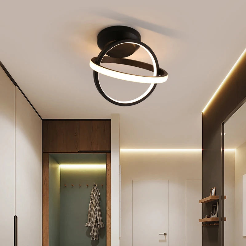 Lámpara de techo LED moderna minimalista para balcón, pasillo, porche, canal, estilo nórdico, para guardarropa