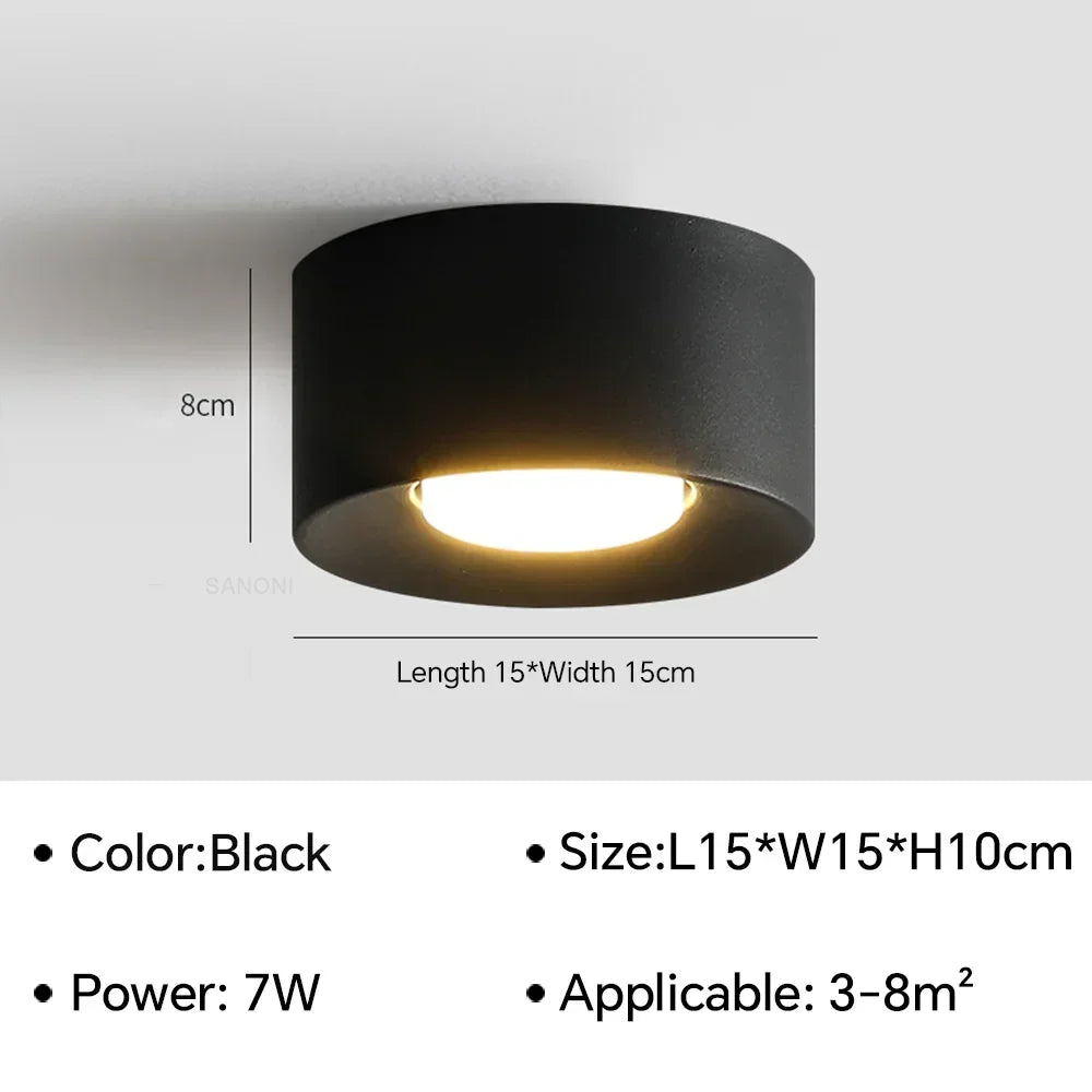 Lámparas LED de techo para sala de estar, dormitorio, pasillo, estilo moderno, estilo nórdico, minimalista, para decoración de interiores.