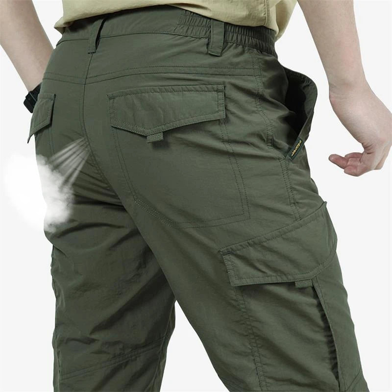 Pantalones de carga tácticos impermeables para hombre, pantalón largo militar, informal, transpirable, de secado rápido, para exteriores, nuevo modelo