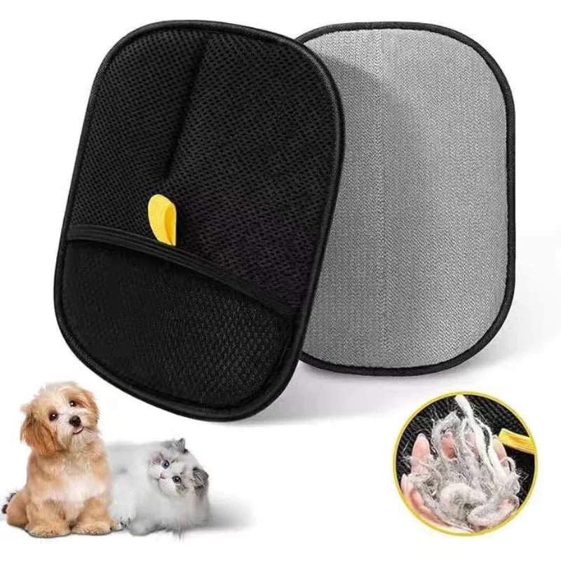 Guantes de limpieza y recogida de pelo de mascotas. Guante de belleza multifuncional de doble cara para mascotas. Reduce la presión de tener una mascota.