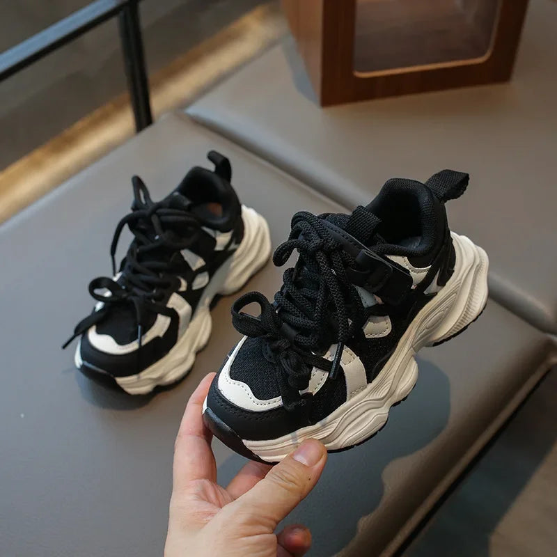 Zapatillas deportivas para niños, de moda, para primavera y otoño, transpirables, antideslizantes, informales, para correr, para niños y niñas.