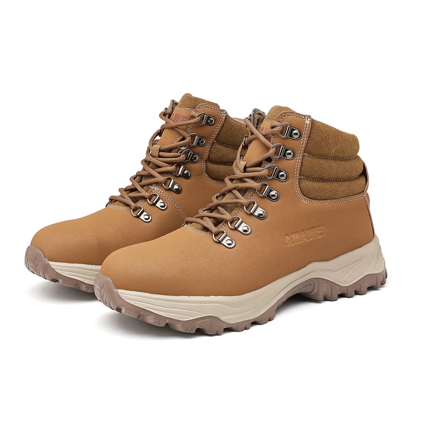 Anti-Smash Steel Toe Work Boots Mens Protection Shoes Breathable Non-Slip Anti-Puncture Construction Work Shoes Hiking Boots