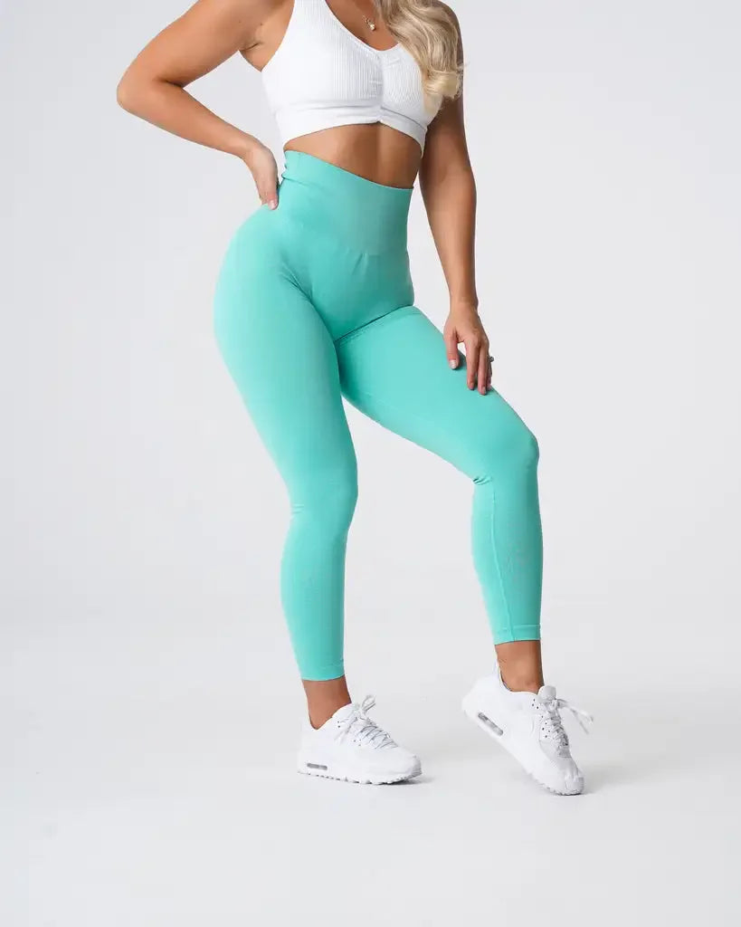 Nuevas mallas deportivas sin costuras con estampado moteado de contorno para mujer, suaves, para entrenamiento, fitness, yoga, cintura alta, ropa de gimnasio.