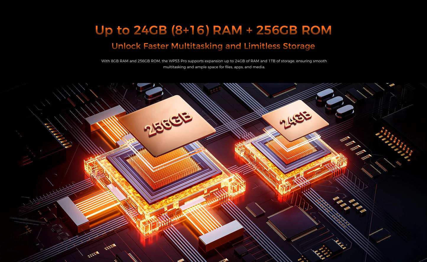 【NUEVO】OUKITEL WP53 PRO Teléfono robusto, 24 GB + 256 GB 11000 mAh Android 15 6.52 "NFC 50MP Teléfono celular