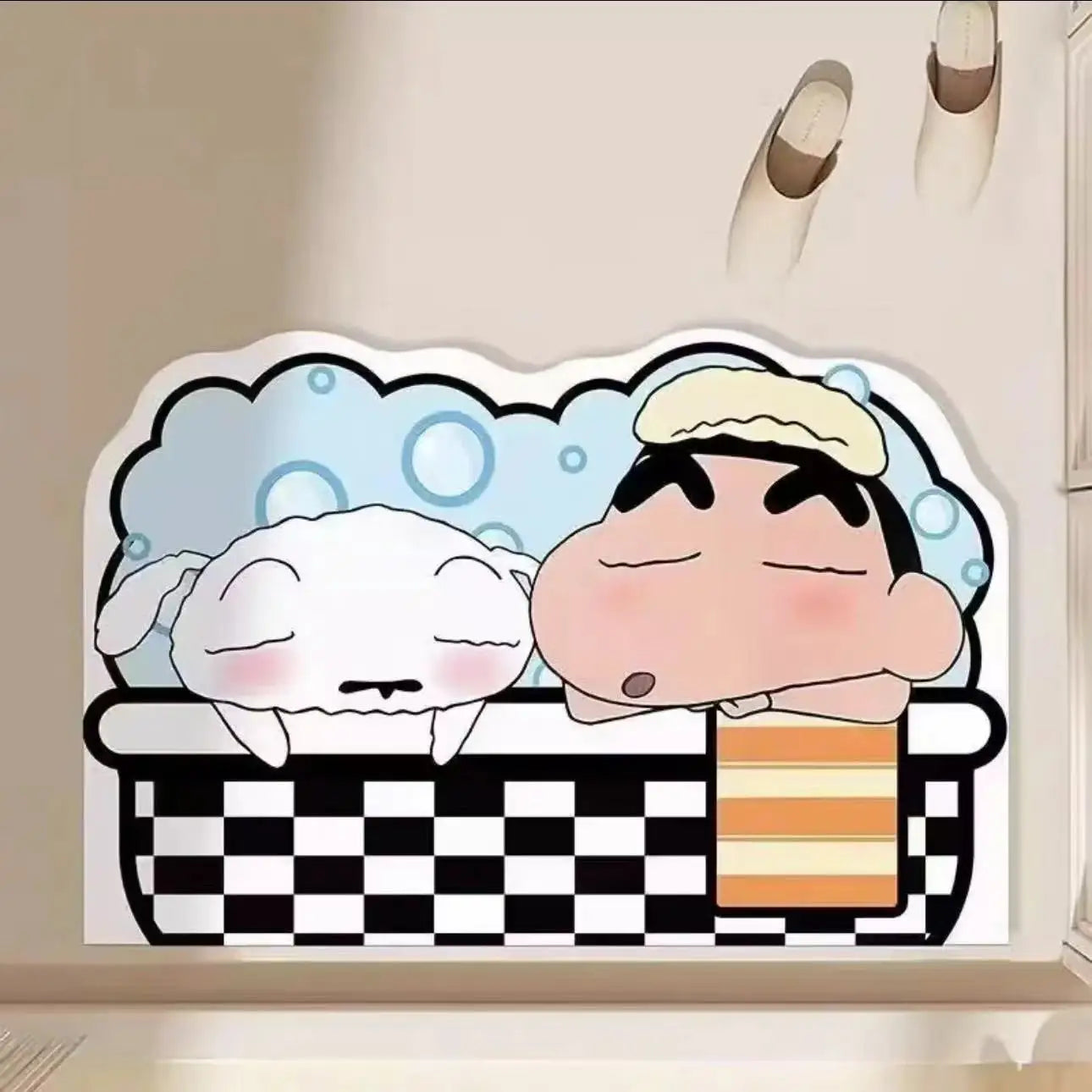 Alfombrilla de ducha de secado rápido, ideal como regalo para el hogar o como accesorio de decoración de anime.
