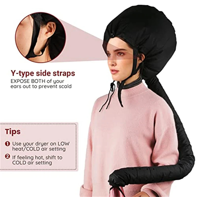 Gorro para el cuidado de rizos de peluquería profesional, gorro de secado rápido, secador, herramientas de peinado DIY, accesorios de peluquería para el hogar