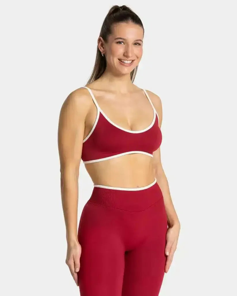TEVEO Women's Sports Yoga Shorts Fitness Cycling Elastic Sports Pants Ignite Sculpt Scrunch Short Yoga Bra Set leggings