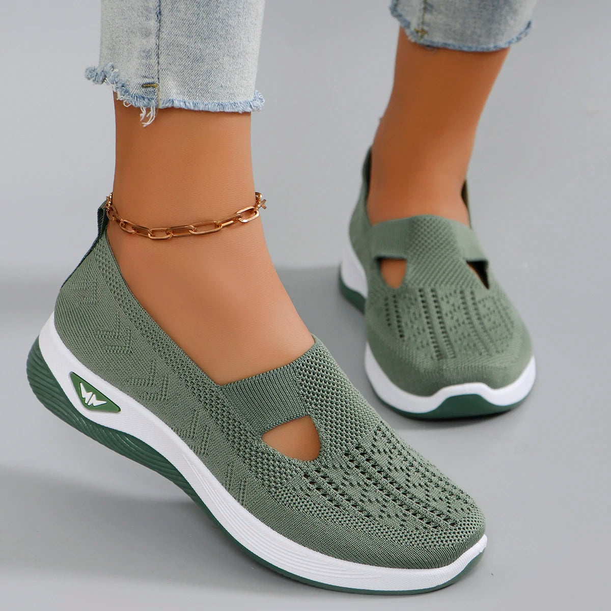 Zapatillas deportivas de primavera para mujer, modernas, transpirables, ligeras, antideslizantes, resistentes al desgaste, informales, planas.