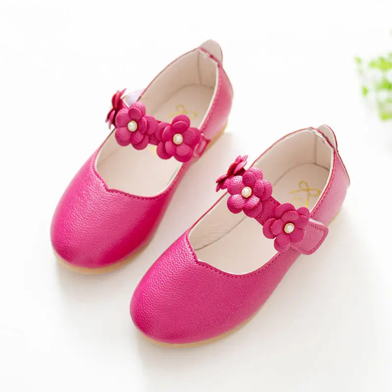 Zapatos de baile para niños, zapatos de princesa para niñas, calzado de cuero suave y transpirable, calzado de rendimiento antideslizante para estudiantes.