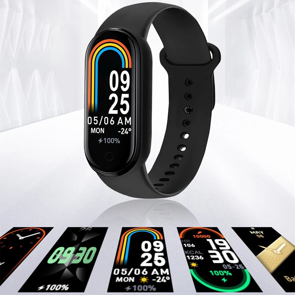 Reloj inteligente deportivo con control de música, seguimiento de calorías, recordatorio de pasos, Bluetooth, M8