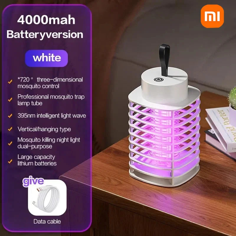 Lámpara antimosquitos Xiaomi, portátil, eléctrica, para moscas, insecticida, recargable por USB, silenciosa, para exteriores